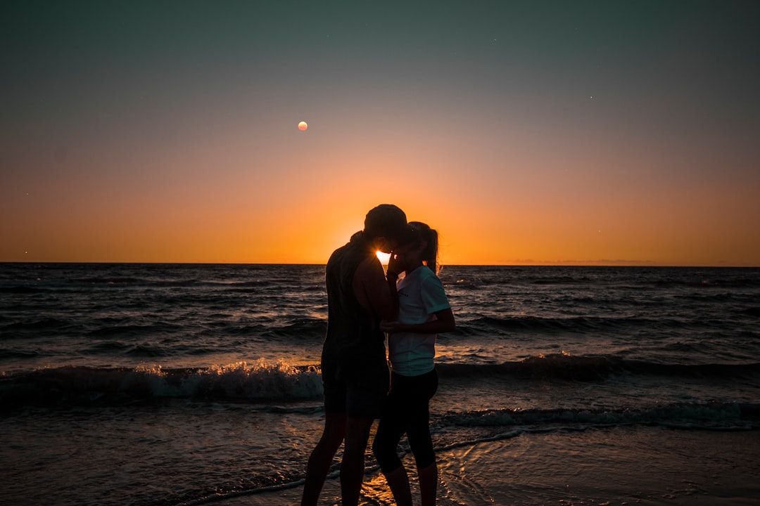 Photo Romantic sunset